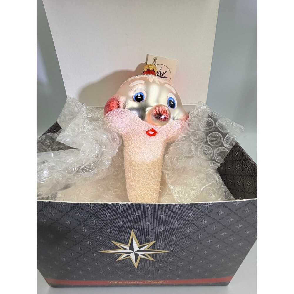 Christopher Radko Cheeky St Nick Christmas Ornament New w/ Box & Tag 6" Textured